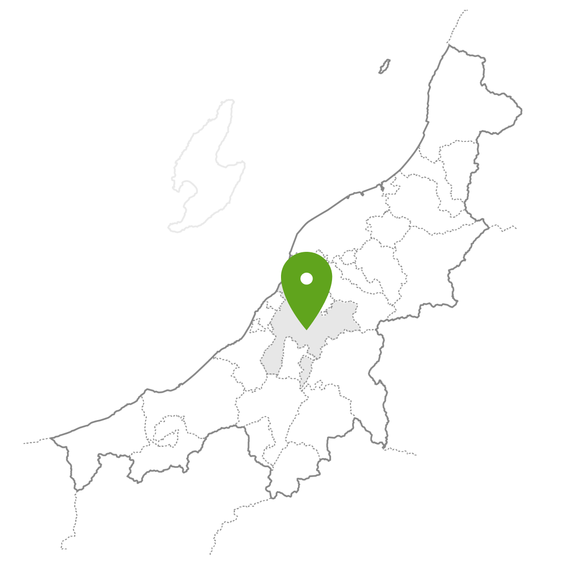 新潟県長岡市の地図