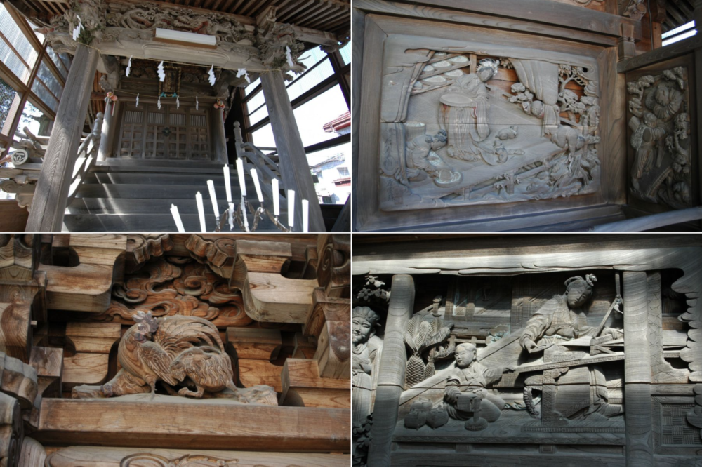 貴渡神社の彫刻